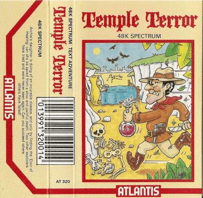 Temple Terror box art for ZX Spectrum